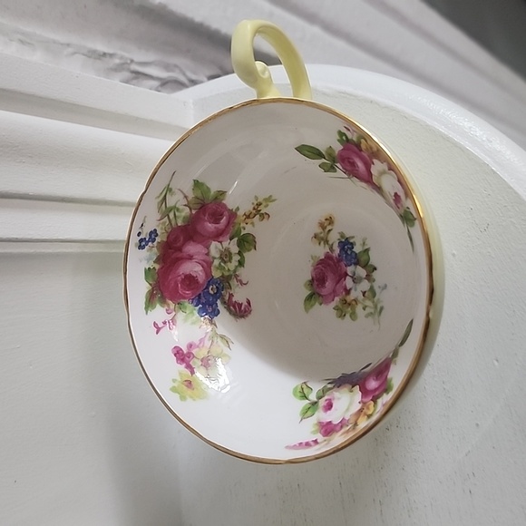 Yellow EB Foley China Tea Cup and Saucer Teacup Set very rare - Picture 2 of 8